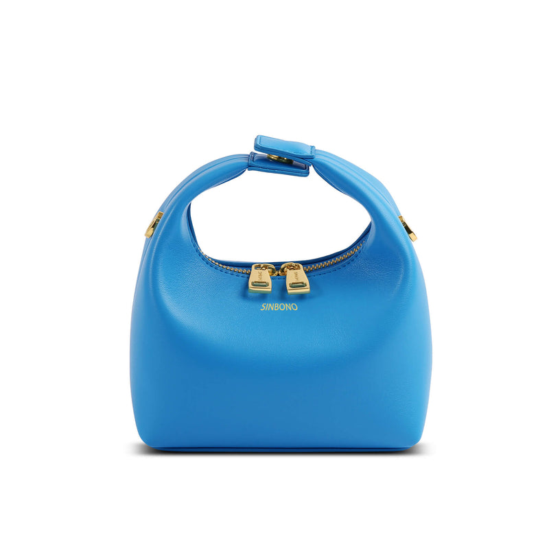 SINBONO Lake Blue Vienna Top Handle Handbag for Woman